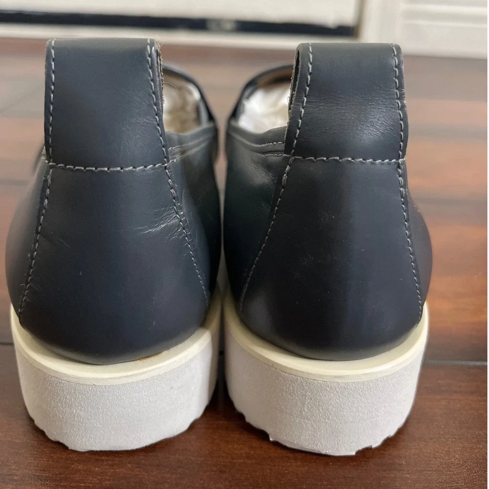Everlane Women's‎ The Leather Street Shoe Pointed Toe loafers Slate Grey size 8